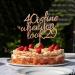 Arthsdite 40 Is Fine When You Look 29 - Happy Birthday Cake Topper 40th Birthday for Women Boss Wife Co-workers Sisters Best Friends Cake Decoration- Rose Gold Glitter - Buy Online on GoSupps.com