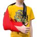 4DflexiSPORT Arm Sling Child (8-9yr) - Red/Red Trim, Medical Grade & Ultra-Comfortable, Easy-Fit Cooling Design, Includes Smiley Sticker - Fits R or L Arm - Buy Online on GoSupps.com