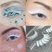White False Eyelashes for Cosplay & Halloween | Reusable Anime Makeup Extensions - 2 Pairs (Upper & Bottom - Buy Online on GoSupps.com