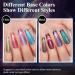 MIZHSE 9D Cat Eye Gel Nail Polish Set - 6 Colors with 2 Magnetic Sticks | Chameleon Galaxy Effect | Soak Off Nail Art Gift for Ladies - Buy Online on GoSupps.com