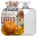 NAANLE Festive Thanksgiving Pumpkin Heat bottle MITEVED Transparent hot water bottle Heat bottle for bed Handfoot Warmer pain relief warmth and cold therapy Small 1l