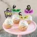 Cyodoos 24Pcs Masquerade Masks Cupcake Toppers Color Glitter Bachelorette Party Mask Cupcake Food Fruit Picks Masquerade Mardi Gras Party Baby Shower Birthday Party Cake Decor Supplies Masks1 - Buy Online on GoSupps.com