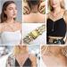 2-Piece Upgraded Magnetic Layering Necklace Clasps Set - Gold and Silver | Necklace Separator & Detangler for Triple Layering | 14K Gold Plating | Closures for Multiple Necklaces - Buy Online on GoSupps.com