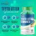 BeMorganic Testo Gummies for Men - Vegan Natural Booster with 13 Powerful Ingredients - Zinc, Magnesium, Fenugreek, Maca Root Extract - Sugar-Free - UK Formulated - Buy Online on GoSupps.com