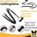 Buy Twin Leash for Large Dogs | Stretchable Double Leash 150-220 cm | Reflective & Soft Handle | Ideal for 2 Dogs Over 20 kg - International Shipping - Buy Online on GoSupps.com
