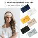 6-Piece Women's Elastic Hair Bands - Yoga Workout & Gym Headbands - Cotton Wide Headscarves in Black White Navy Yellow Light Gray & Skin Color - Summer Hair Accessories - Buy Online on GoSupps.com