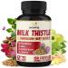 BMVINVOL Milk Thistle Capsules with Beet Root Punarnava Amla Ginger Dandelion Cissus - 150 Count - 5 Month Supply