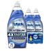 Dawn Dish Soap Platinum Dishwashing Liquid + Non-Scratch Sponges for Dishes, Refreshing Rain Scent, Includes 3x24oz + 2 Sponges (Packaging May Vary)