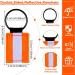Tuanse 30 Pcs Reflective Zipper Pulls - Double Sided Bright Nylon Keychain Tags for Safety - Ideal for Backpacks, Dog Collars, and Sports Gear - Orange - Buy Online on GoSupps.com