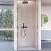 Premium Transparent Glass Shower Door with Two Salon Doors - H195 6mm DOBLA - Ideal for Elegant Bathrooms - Buy Online on GoSupps.com