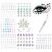PLOMFOV Face Jewels for Glitter Makeup for Women Face Gems Stick On Rhinestones for Eyes Self-Adhesive Rhinestone Sticker Makeup Rhinestones for Makeup Face Gems Set A Mix Color Set A