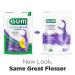 GUM Comfort Slide Flossers - Fresh Mint, 90 Count Dental Floss Picks for Tight Spaces - Buy Online on GoSupps.com