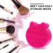 Buy Beaupretty 2-in-1 Makeup Brush Holder & Cleaner | Portable Tool for Efficient Brush Washing & Makeup Removal | Ideal Makeup Scrubber Pad & Stand - Buy Online on GoSupps.com