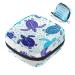 Menstruation pad bag with zipper women's napkin bag tampons collection bags for women and girls (turtle silhouette animal world under water ocean pattern)