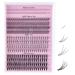 ALLOVE Wispy Lash Clusters Individual Lashes Multi-type Mixed DIY Lash Extensions with Bottom Lashes 7D Spike Lash Clusters Light Volume Fans 20D Cluster Lashes for Self Application at Home Bottom+Light Volume+Spike Fan+20D