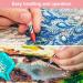 Omsscun 3 Pcs Rhinestone Picker Tool Dual-Ended Rhinestone Pen Rhinestone Applicator Gem Pick up Tool with Wax and Stainless Steel Heads for DIY Nail Art Diamond Painting (White + Pink + Blue) - Buy Online on GoSupps.com