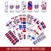 Patriotic 4th of July Nail Wraps - American Flag Nail Polish Strips for Independence Day | Memorial Day Nail Stickers with Nail Buffer File - 12 Sheets (Classic) - Buy Online on GoSupps.com