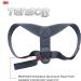 Tensor Posture Corrector Adjustable Back Support for Women and Men Helps Promote Proper Posture Black - Buy Online on GoSupps.com