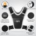 Reflective Running Vest for Men & Women | Adjustable Waterproof Smartphone Holder | Eotw Jogging Vest (Black) - Buy Online on GoSupps.com
