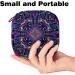 Mandala Storage Bag for Women | Ethno & Boho Style | Large Flower Pattern Pocket for Menstrual Cups Tampons & More - Violet - Buy Online on GoSupps.com