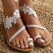 BBPM Sandals for Women Casual Summer Closed Toe Platform Wedge Flats Bunion White US4.5/EU35 US4.5/EU35 White