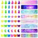 NEON 3D Nail Gem Set - 2500+ Pcs Luminous Charms for DIY Nails Art, Rhinestones for Nails with Bonus Tweezers - Iridescent Decorative Stones - Buy Online on GoSupps.com
