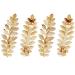 4 Pcs Gold Toga Party Halloween Greek Goddess Costume Gold Leaves Hair Barrettes (Halloween Gold Leaf Hair Clips)
