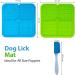 21cm Pair of Lick Mats for Dogs With Anti Slip Strong Suctions 2 Pcs Slow Feeding Dog lick Mats & 1 Spatula - Lick Mat for Dog Puppy and Cat Food (Blue + Green) 21 Cm Blue & Green - Buy Online on GoSupps.com