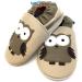 MiniFeet Premium Soft Leather Baby Shoes - Buy 4 Pairs, Get 1 Free! Toddler Shoes for 0-6 Months to 4-5 Years - Beige Owl Design - Buy Online on GoSupps.com