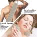 Suntee Exfoliating Back Scrubber & Sponge Pad Set - Deep Clean Shower Bath Scrubber for Women (32.5â€‌ x 3.5â€‌)â€‌ - Buy Online on GoSupps.com