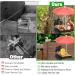 Giyiprpi Squirrel Feeder Metal Squirrel Feeder for Outdoor Use with Umbrella and Corn Stand Outdoor Hanging Squirrel Chipmunk Feeding Station (Black) - Buy Online on GoSupps.com