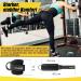 GYMERK Foot Loops Cable Pull - 2pcs Comfortable 7mm Padding Elastic Kickbacks for Men & Women - Black - Buy Online on GoSupps.com