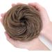 Thick Synthetic Hair Bun Extensions - Messy Hair Scrunchies for Women - Medium Brown to Coffee Brown (45g) - Light Brown Updo Ponytail Hairpiece - Buy Online on GoSupps.com