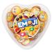 Oyoy emoji chocolate set with 510g Smiley chocolate taler in a heart can I approx. 78 chocolate valley made of milk chocolate i gifts for birthday i nerve food i sweets box 510g heart box