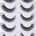 Yawamica Cat Eye-C Curl 7 Pairs Wispy Natural C Curl False Eyelashes with Fluffy Transparent Bands - Buy Online on GoSupps.com
