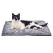 Furhaven Pet Bedding for Small/Medium/Large Dogs & Cats, ft. Cozy Blankets, Self-Warming Bed Pads, Absorbent Towel Rugs, & More Quilted Faux Fur Gray Small ThermaNAP Bed Pad