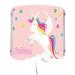 Creadesign WA-1034-02 unicorn pink children's room wall lamp personalized with name night light/slumbering for socket E14 22 x 22.5 x 8.5 cm