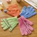5 Pairs Exfoliating Bath Gloves - Double Sided Full Finger Body Scrubber for Shower, Bath, and Spa - Assorted Colors - Buy Online on GoSupps.com
