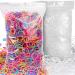YGDZ 4000pcs Elastic Hair Bands Clear Hair Elastics Small Mini Girls Rubber Bands Baby Kids Toddlers Hair Ties(2000pcs Clear + 2000pcs Colorful) Clear+Colored