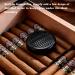 Cigar Humidor Case with Hygrometer Humidifier for 50 Cigars Handmade Cedar Wood Cigar Box Portable Travel Cigar Case for Men - Buy Online on GoSupps.com