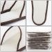 Frcctre 15 Pairs Non-Slip Disposable Spa Slippers for Women & Men - Beige/Brown Edge - Buy Online on GoSupps.com