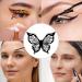 Eyeliner Stencil Reusable and Flexible Eyeliner Wing Shape Stencil Black Eyeliner Stamp Mascara Shield Eyeliner Stencils for Eye Makeup - Buy Online on GoSupps.com