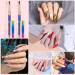 2pcs Nail Art Clean Up Brushes - Round & Angled Head Acrylic Nail Brush Pen for Women - Painting Tools for Nail Art Design & Polish Mistake Cleaning - Buy Online on GoSupps.com