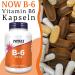 Now Foods Vitamin B6 100mg - 250 Vegan Capsules | Gluten-Free Soy-Free Non-GMO | Laboratory Tested - Buy Online on GoSupps.com