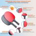 High Performance Ping Pong Paddles Set - 4 Rackets, 8 Balls, and Carrying Case for Indoor/Outdoor Tournaments - Buy Online on GoSupps.com