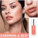 CAHIUYOA Raspberry Tinted Lip Oil - Non-Sticky Hydrating Lip Gloss for Nourishing, Plumping, and Repairing Lips - Buy Online on GoSupps.com