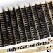 Veleasha 80D Fluffy Lash Clusters - 192PCS D Curl Volume Eyelash Extensions 10-18mm - Soft DIY Cluster Lashes for Home Use - Buy Online on GoSupps.com