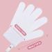 Fine Lines Exfoliating Shower Gloves White | Dead Skin Remover Mitt for Bath Scrub | Body Scrub Gloves with Hanging Hoops - Buy Online on GoSupps.com