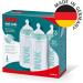 NUK First Choice+ Anti Colic Baby Bottles Set | 0-6 Months | BPA-Free | Temperature Control | Silicone Teat | Blue | 300ml | 3 Count Pack | Turquoise Bubbles - Buy Online on GoSupps.com
