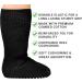 Extra Wide Non-Slip Cast Socks for Swollen Feet - 4 Pairs Black with Grips | Diabetic Edema & Hospital Socks for 30'' Stretch | Bariatric Oversized Socks - Buy Online on GoSupps.com